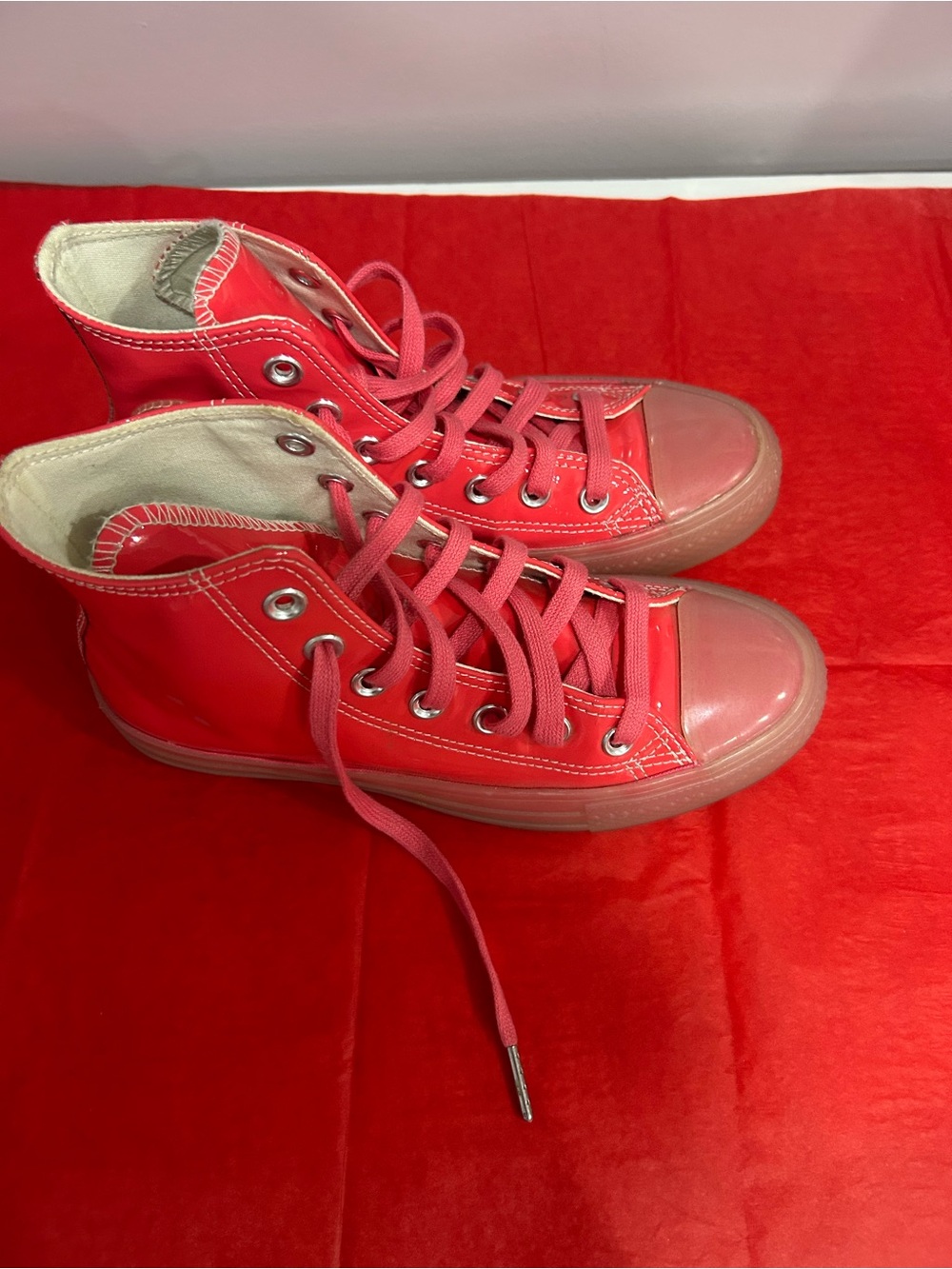 Converse Kids Red High-Top Sneakers